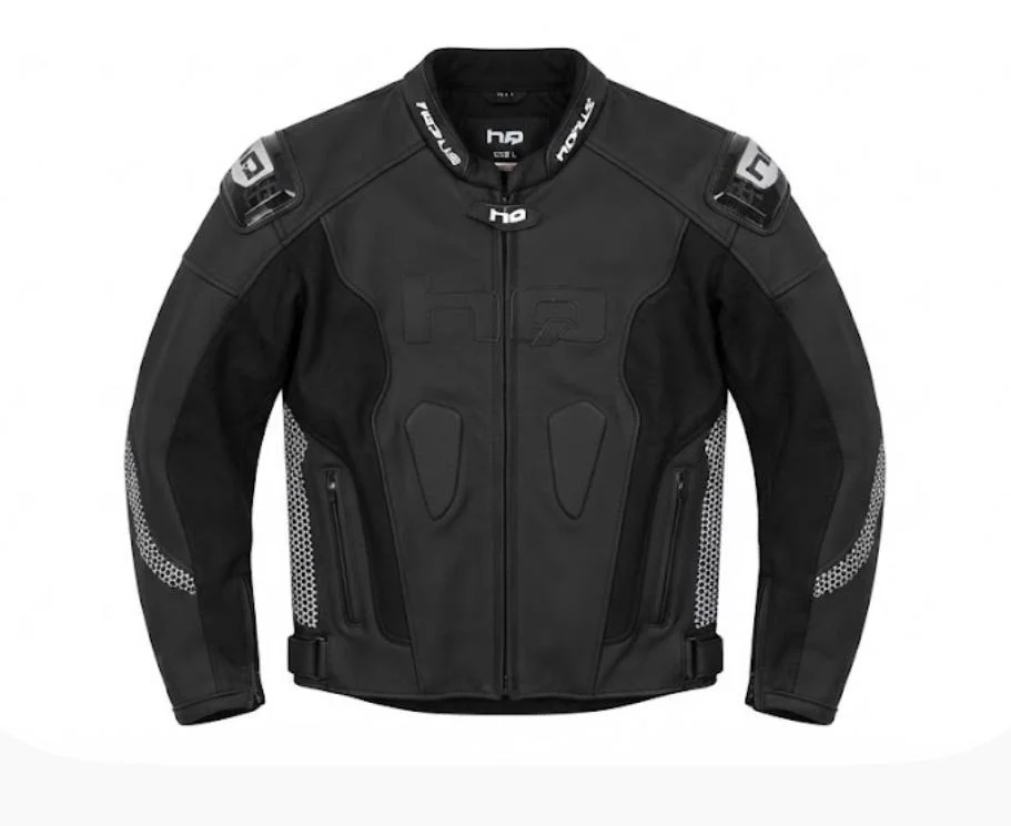 CHAQUETA NEGRA CUERO HQ