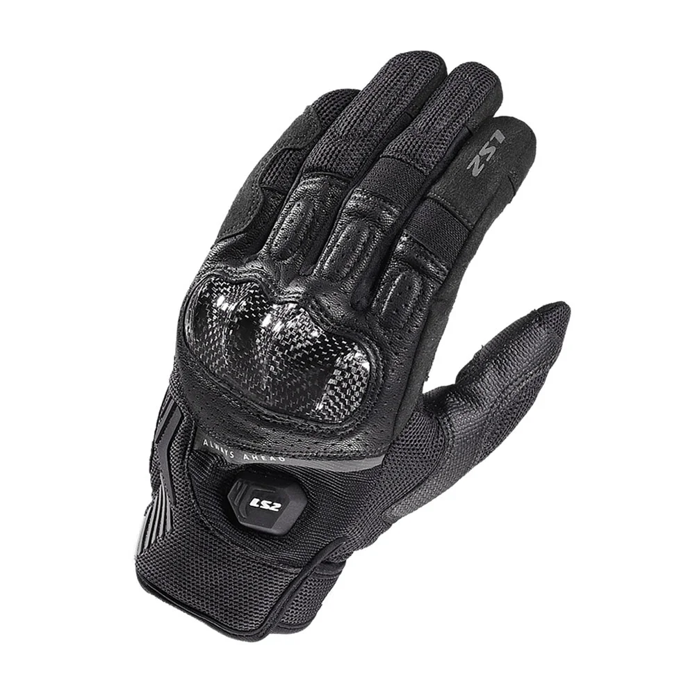 GUANTE LS2 ATOM NEGRO