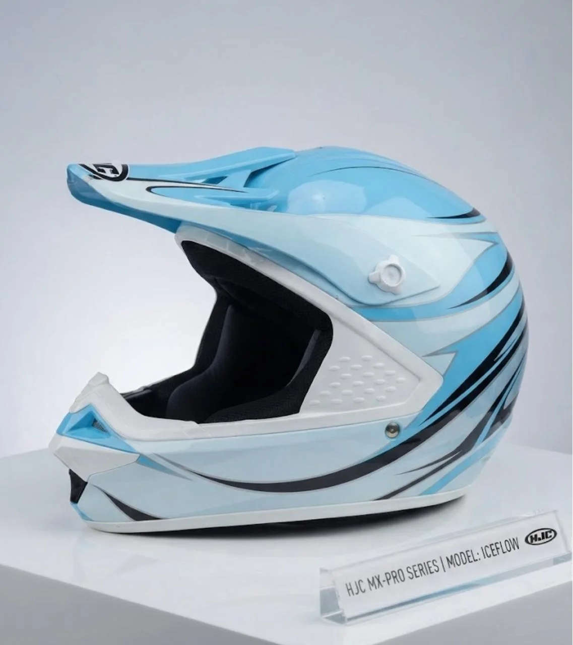 2DA SELECCION SIN CAMBIO CASCO HJC CROSS CELESTE