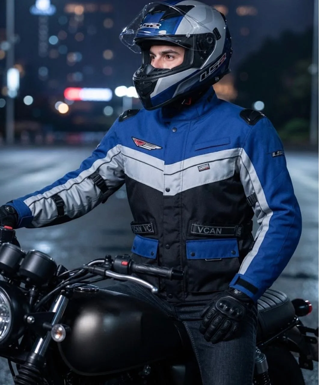 2DA SELECCION CHAQUETA VCAN  LARGA S/PROTECCIONES AZUL