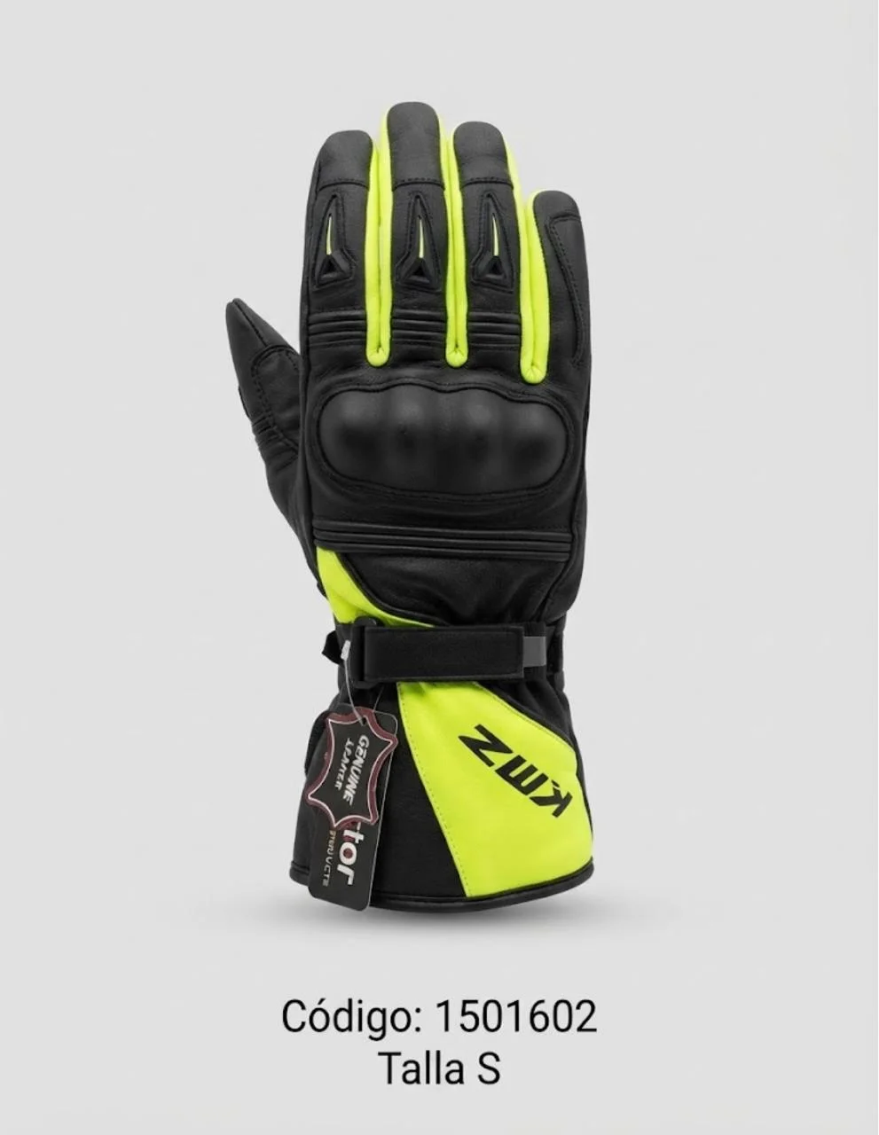 GUANTE KMZ LARGO NEGRO/NEON QUEULAT T/S