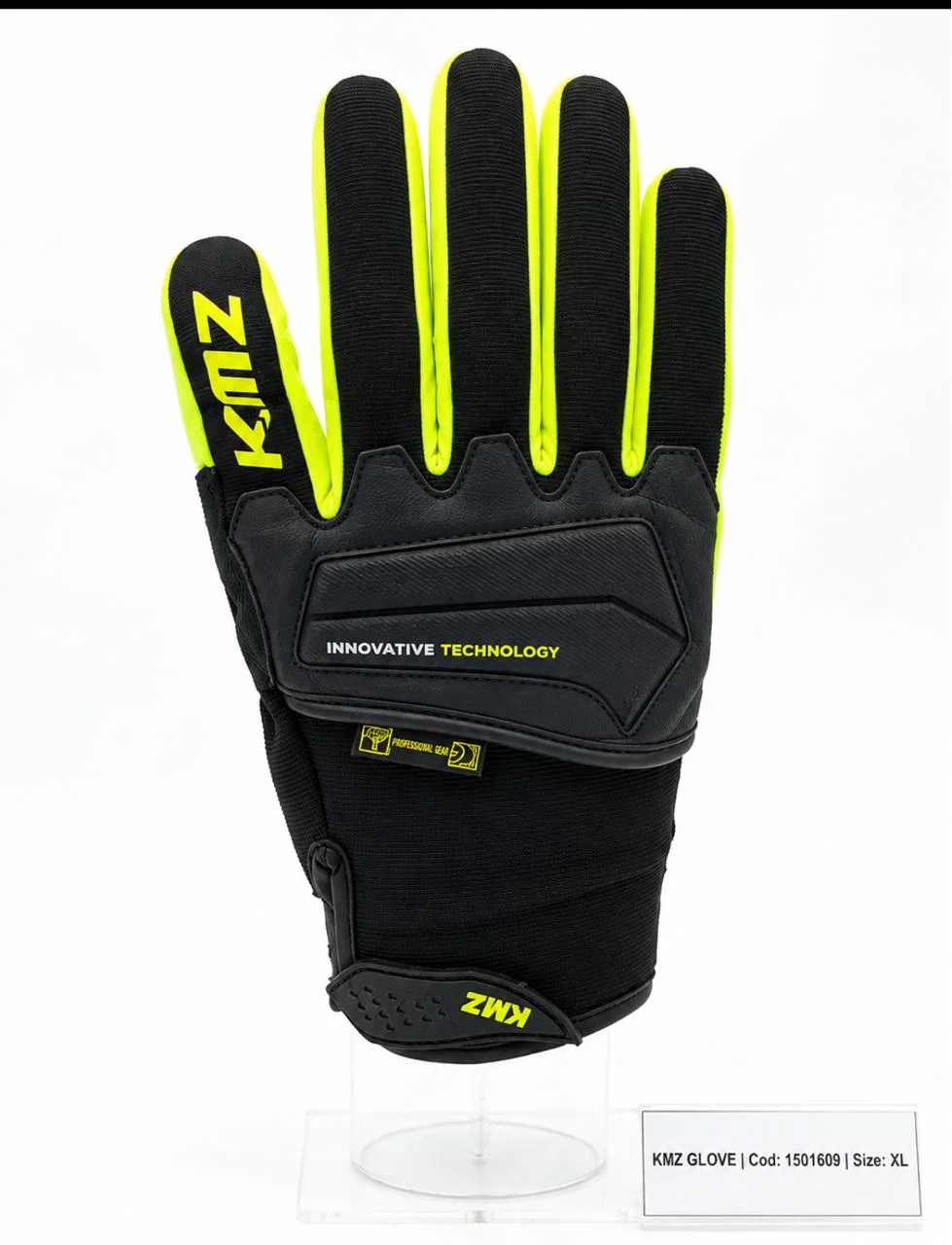 GUANTE KMZ RAPTOR III NEGRO NEON T/XL