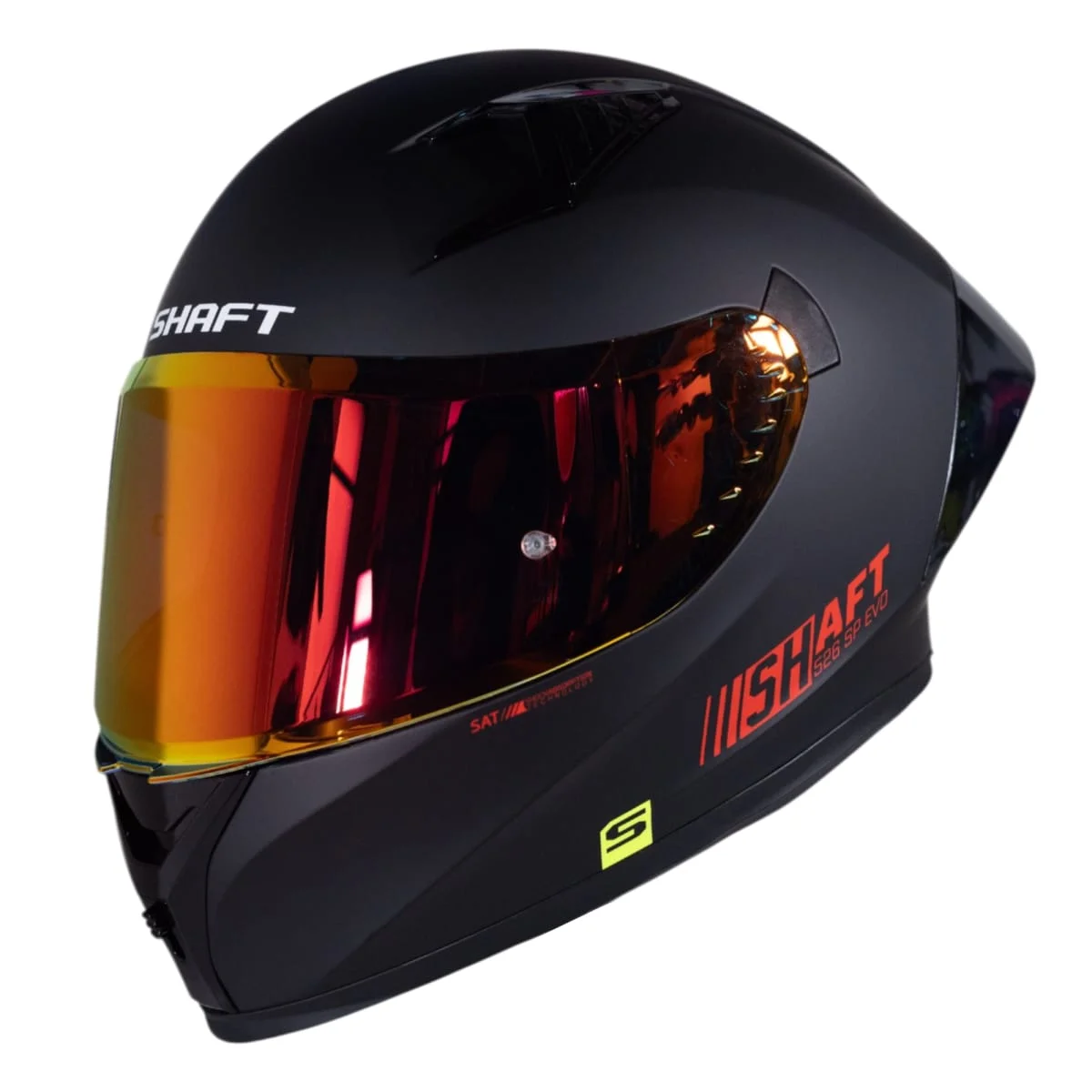 CASCO SHAFT 526SP EVO SOLID NEGRO MATE ROJO