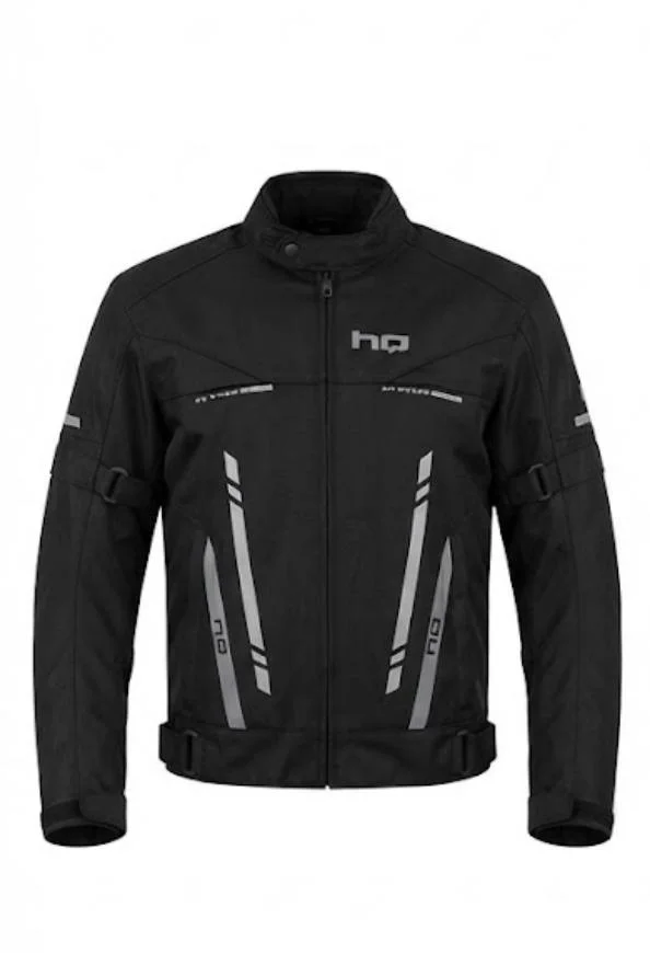CHAQUETA CORDURA NEGRA HQ CON REFLECTANTES