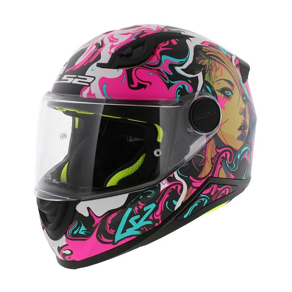 CASCO LS2 FF812 KIDS CYBERG MORADO CELESTE MATE