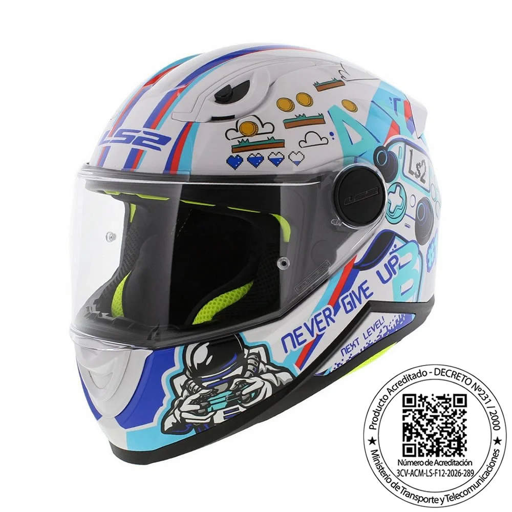 CASCO LS2 FF812 KIDS NEXT LEVEL BLANCO
