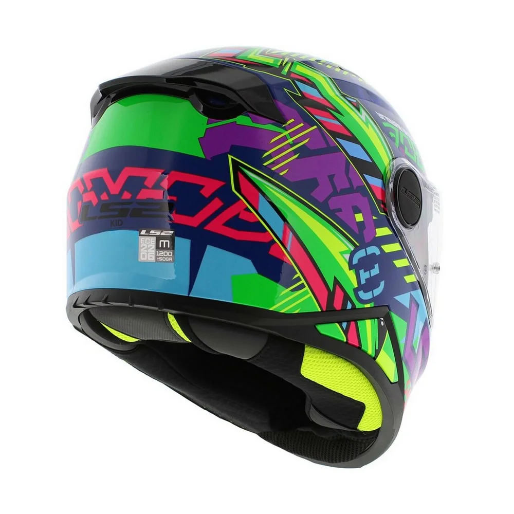 CASCO LS2 FF812 KIDS SVENT AZUL VERDE