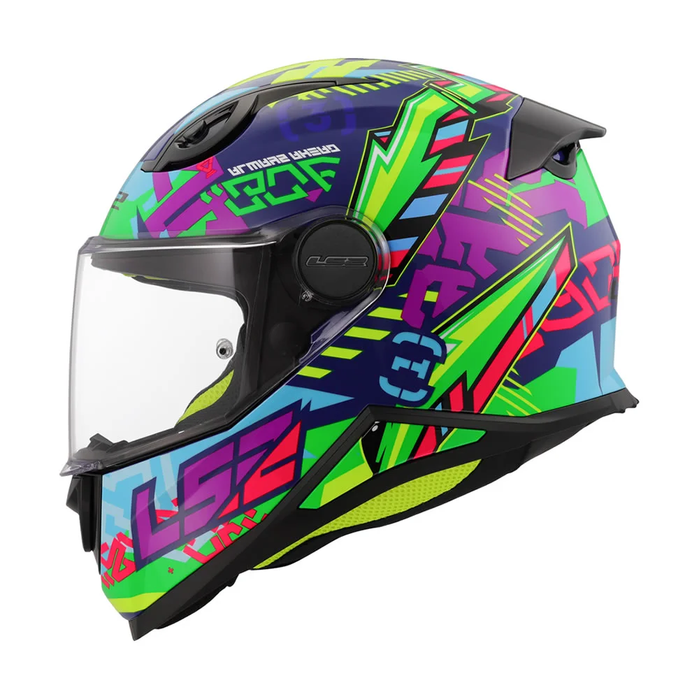 CASCO LS2 FF812 KIDS SVENT AZUL VERDE