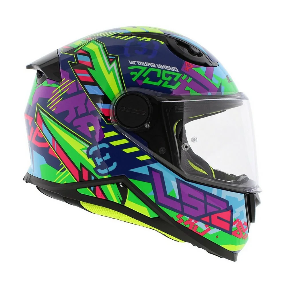 CASCO LS2 FF812 KIDS SVENT AZUL VERDE