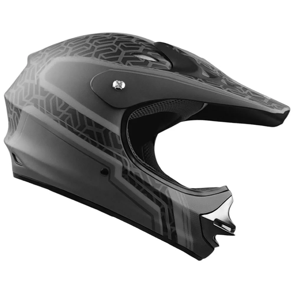 CASCO NIÑO GHB 818 DOT GRID NEGRO GRIS MATE