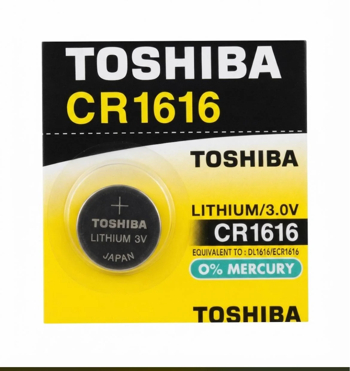 ELEK  BATERIAS CR1616 TOSHIBA 3V 5 UNIDADES