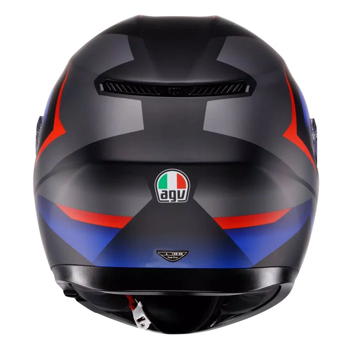 CASCO AGV K3 (2023) STRIGA NEGRO/AZUL/ROJO