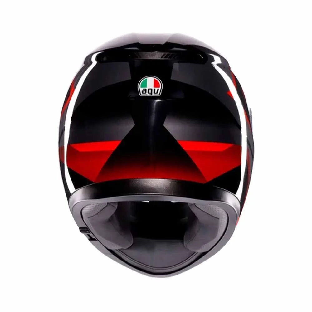CASCO AGV K3 (2023) STRIGA NEGRO/GRIS/ROJO