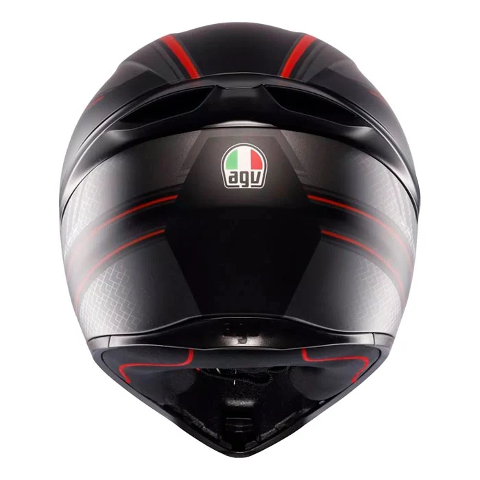 CASCO AGV K1 S SLING NEGRO MATTE ROJO