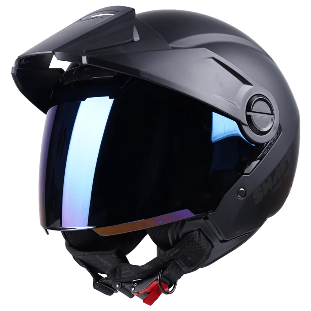 CASCO SHAFT 212 SOLID NEGRO MATE GR.OS ABIERTO JET