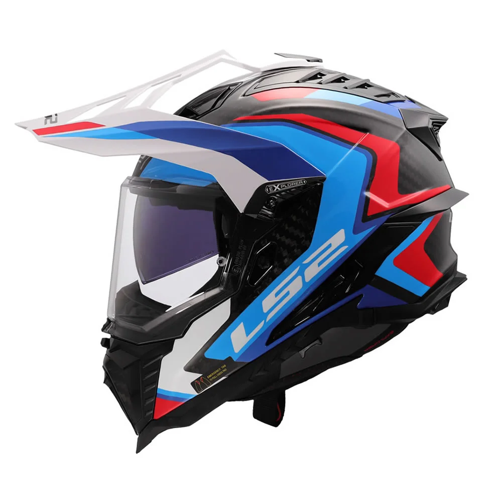 CASCO LS2 MX701 EXPLORER C FRONTIER II BLANCO AZUL