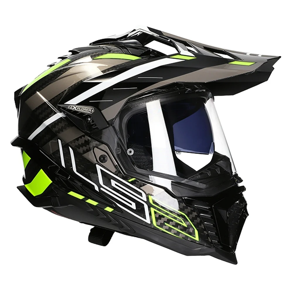 CASCO LS2 MX701 EXPLORER C EDGE NGRO AMAR TIT