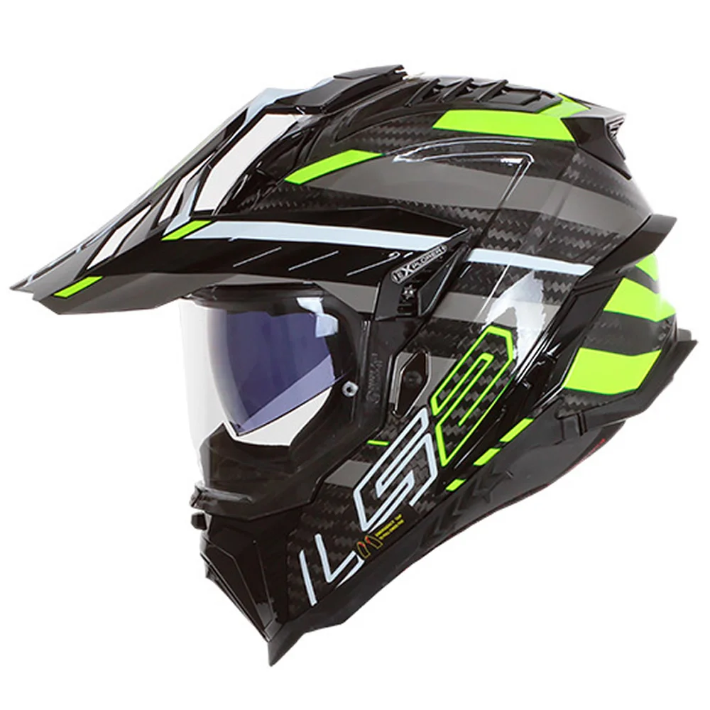 CASCO LS2 MX701 EXPLORER C EDGE NGRO AMAR TIT