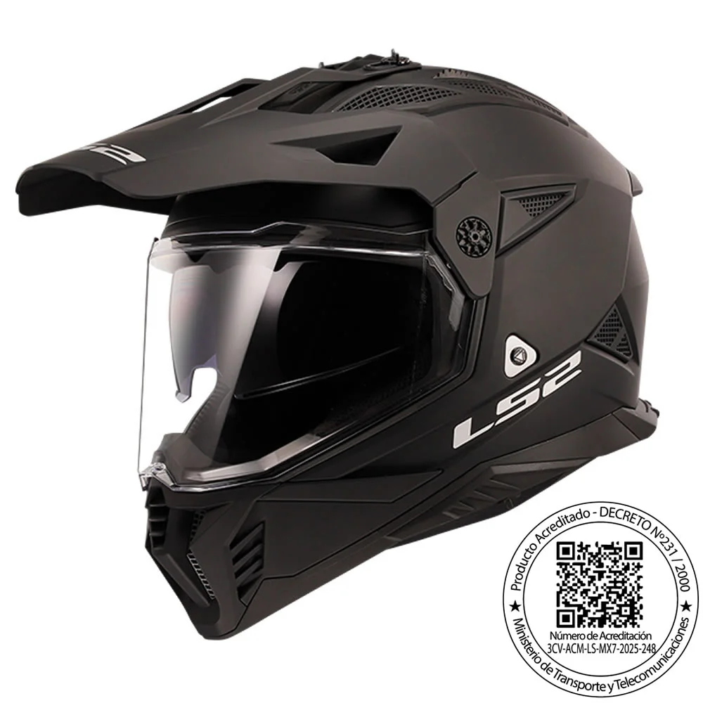CASCO LS2 MX702 PIONEER II NEGRO MATE