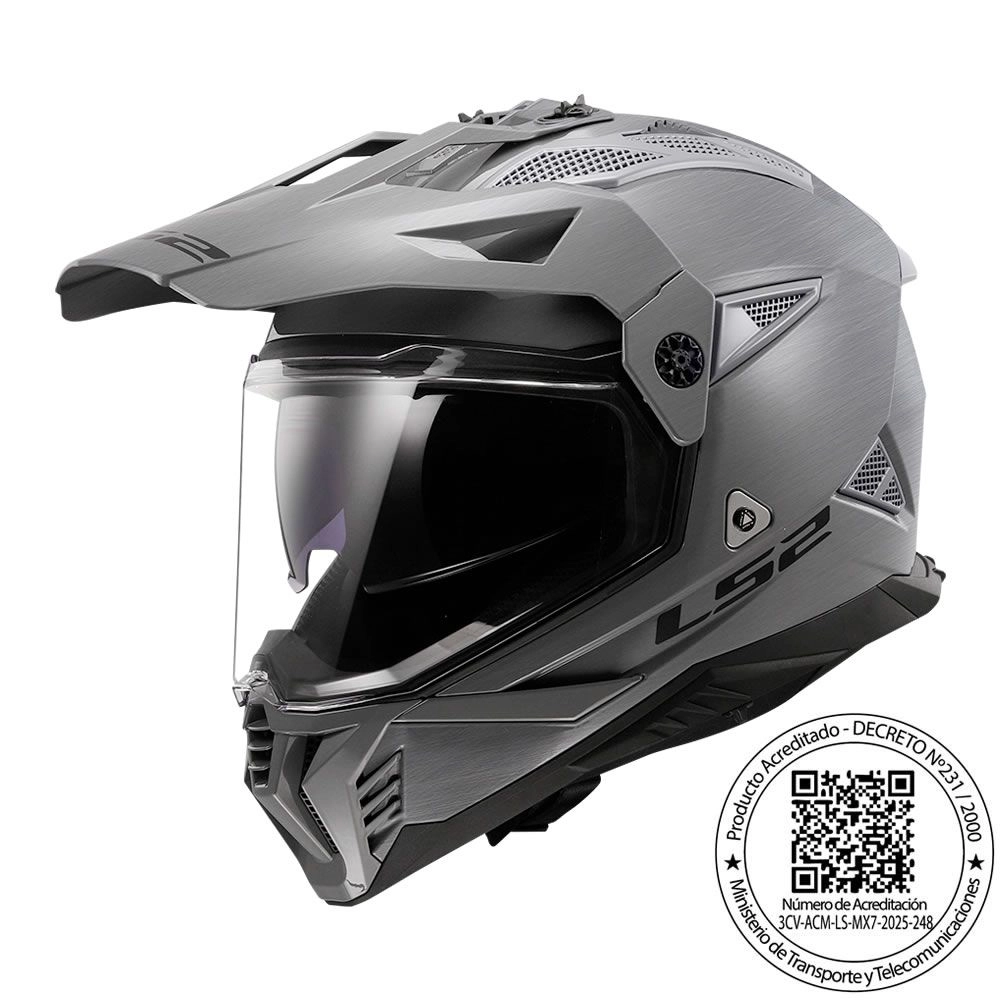 CASCO LS2 MX702 PIONEER II JEANS TITANIO