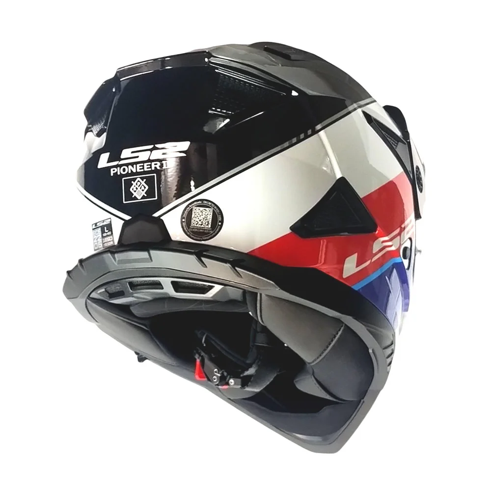 CASCO LS2 MX702 PIONEER II RALLY ROJO BLANCO AZUL