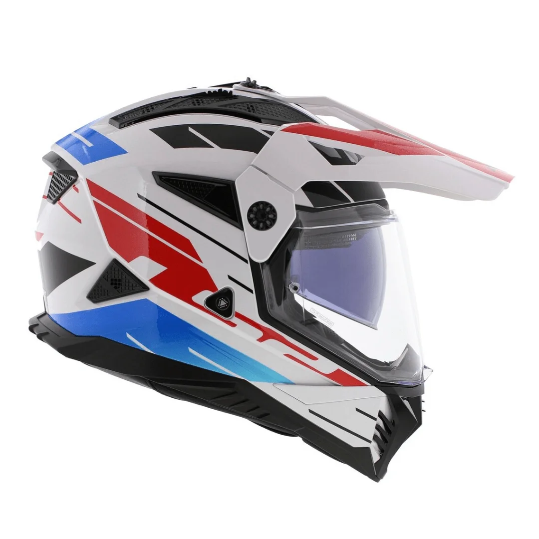 CASCO LS2 MX702 PIONEER II NAMIB BLANCO AZUL ROJO