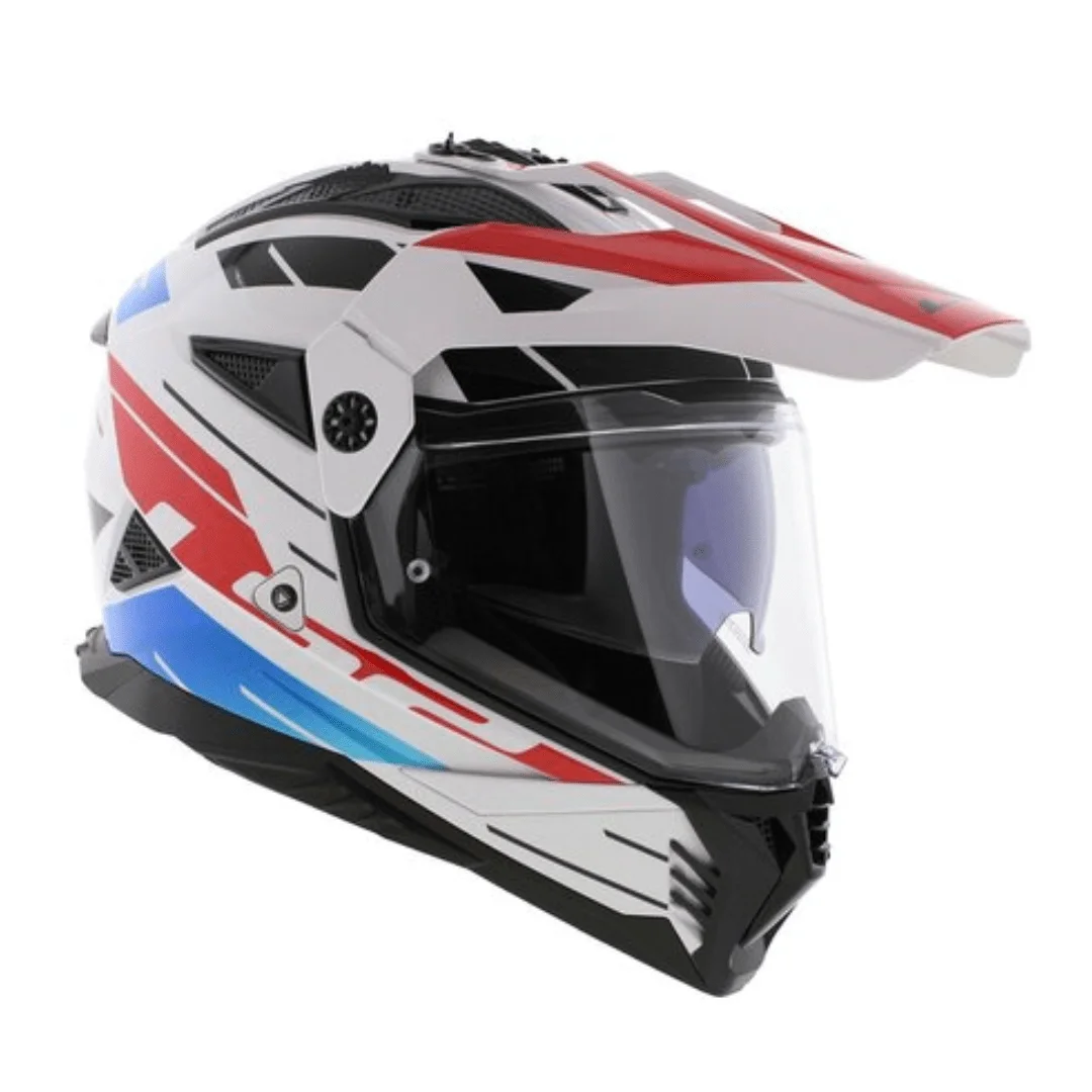 CASCO LS2 MX702 PIONEER II NAMIB BLANCO AZUL ROJO