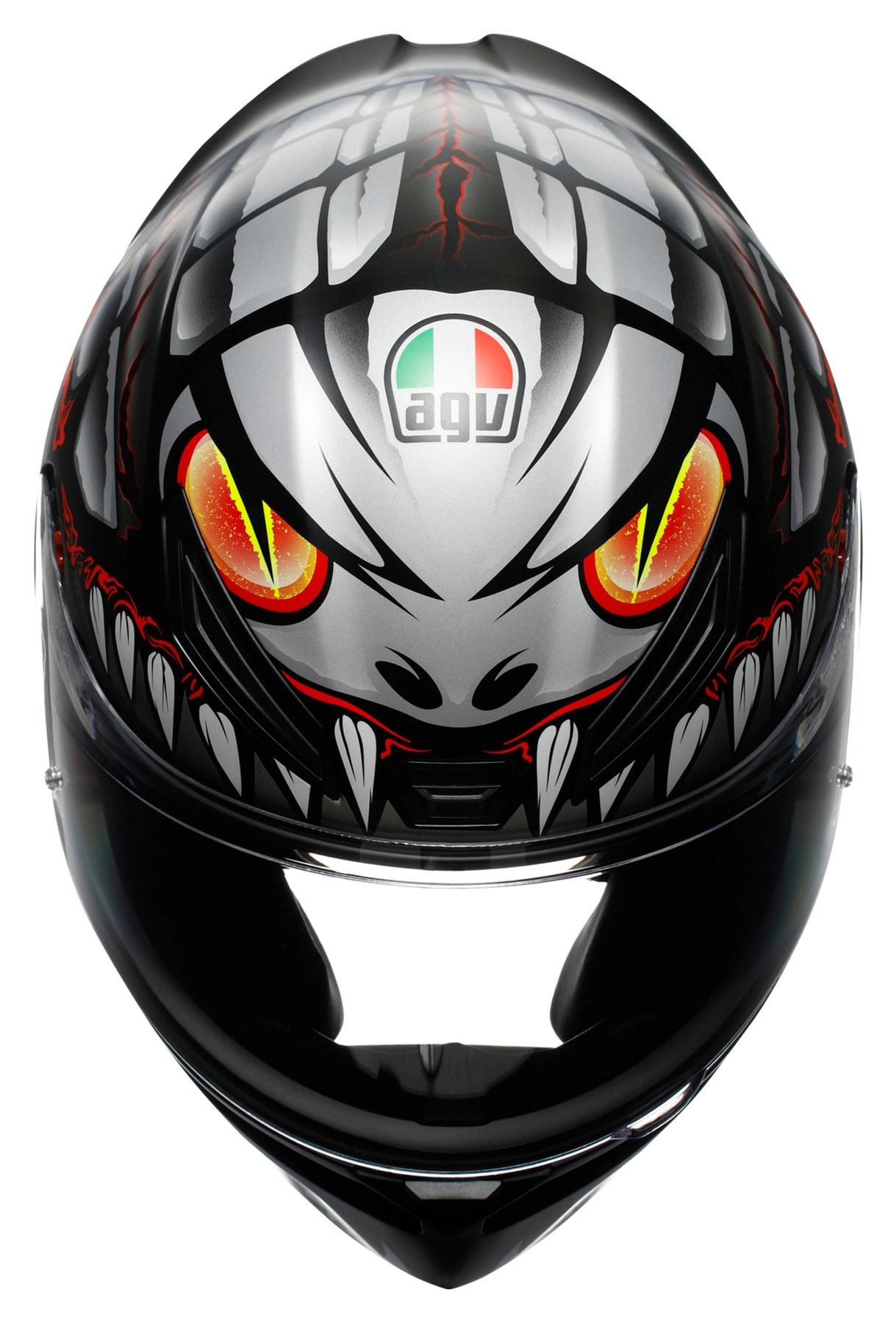 CASCO AGV K1 S (2023) LYZARD NEGRO/ROJO/GRIS