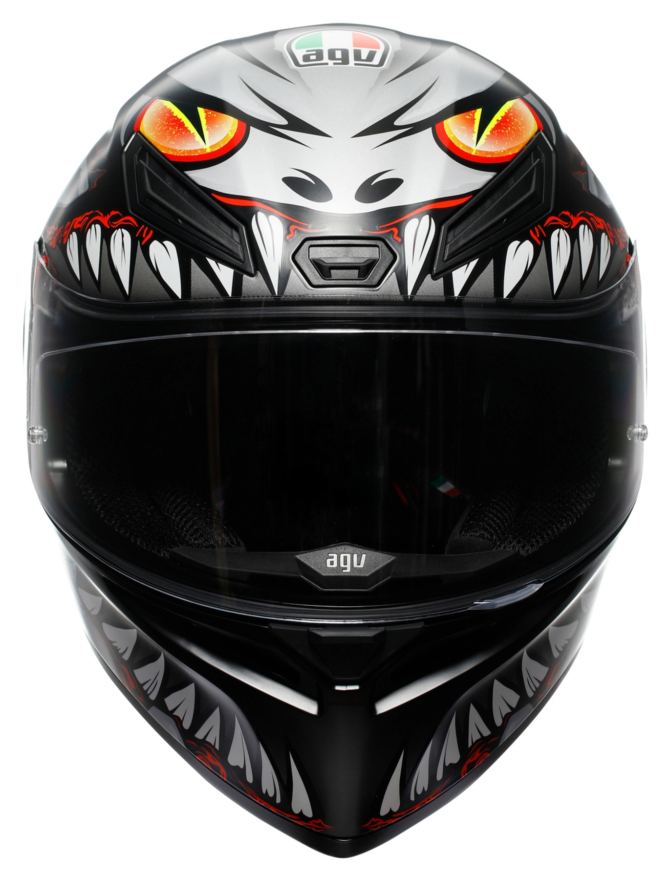 CASCO AGV K1 S (2023) LYZARD NEGRO/ROJO/GRIS