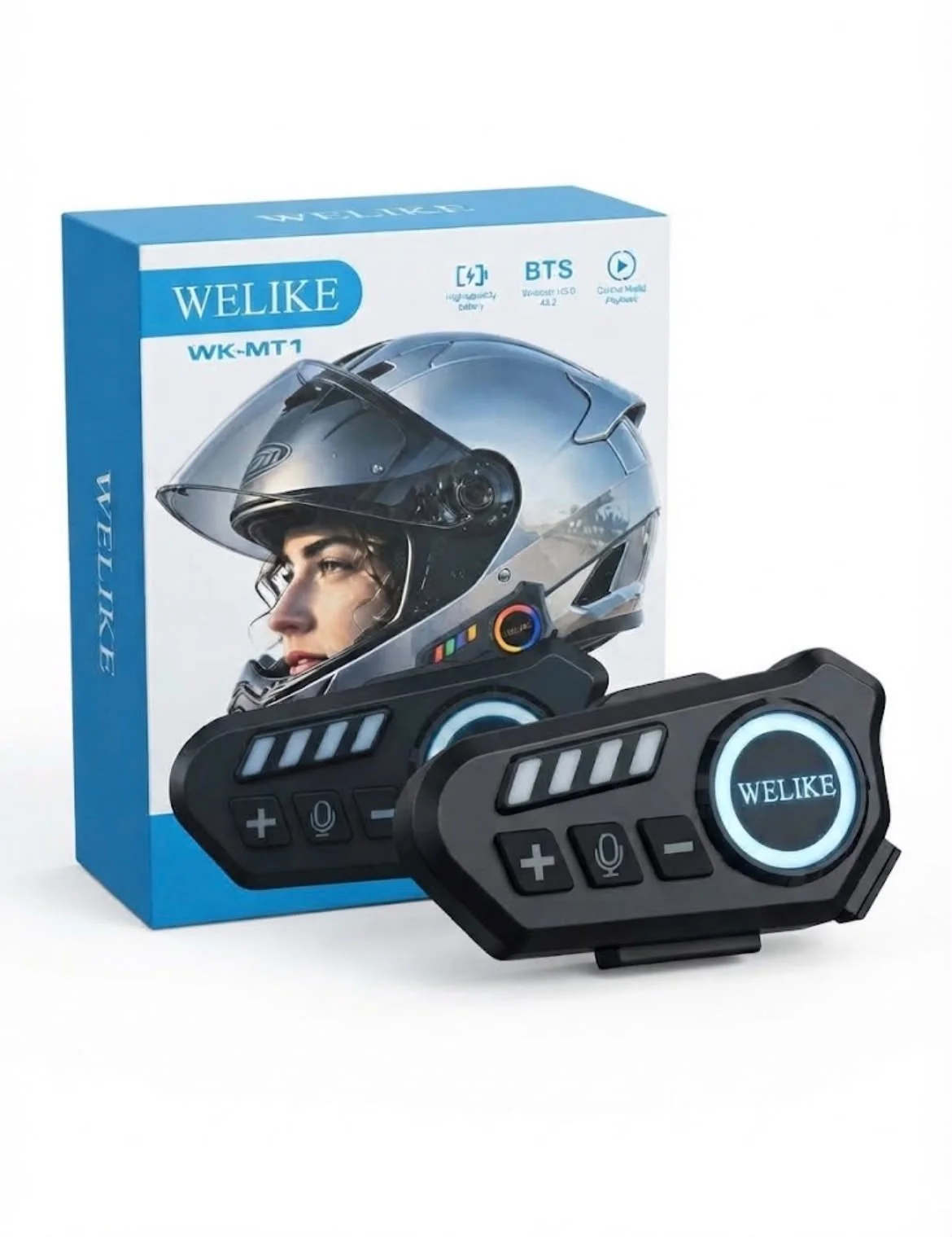 MANOS LIBRES PARA CASCO MOTO WELIKE BLUETOOTH WK-MT1