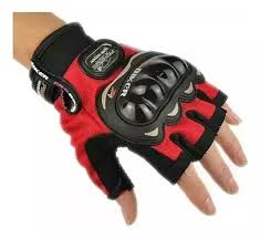 GUANTE PROBIKER SIN DEDOS ROJO
