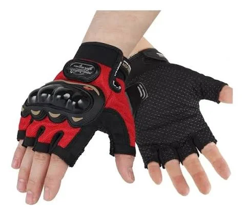 GUANTE PROBIKER SIN DEDOS ROJO