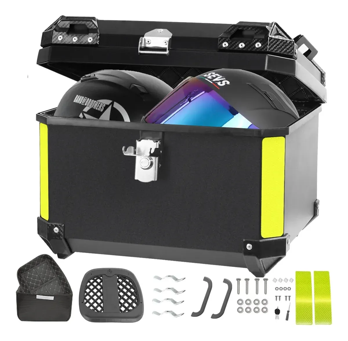 MALETA TOPCASE P/MOTO PVC 57 LITROS