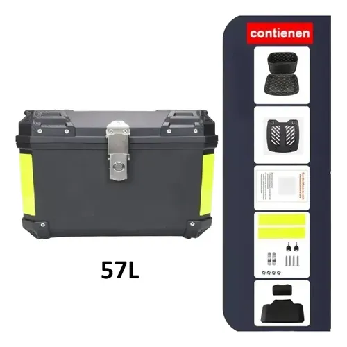 MALETA TOPCASE P/MOTO PVC 57 LITROS