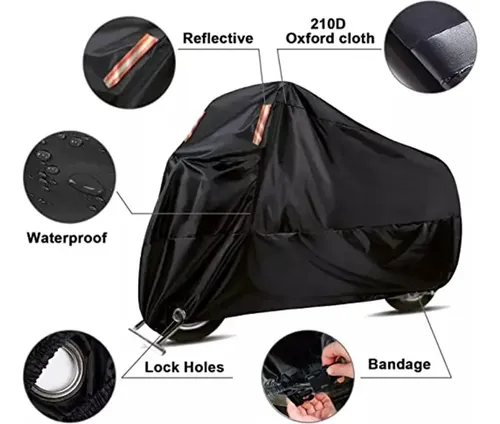 FUNDA P/MOTO IMPERMEABLE 255X125 CON OJALES