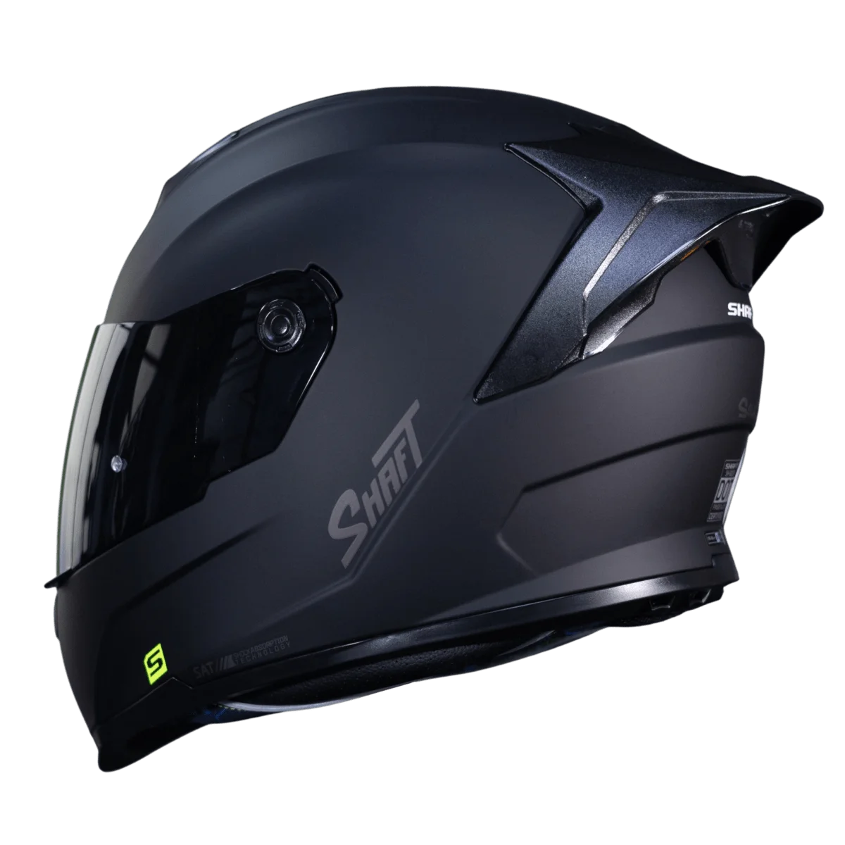 CASCO SHAFT SH-502 SP SOLID NEGRO GRIS VISOR NEGRO