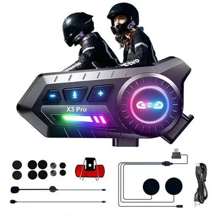 MANOS LIBRES P/CASCOS INTERCOM BLUETOOTH X3 PRO