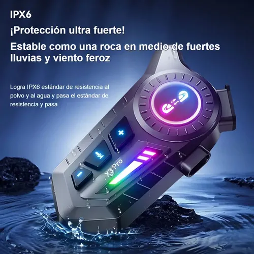 MANOS LIBRES P/CASCOS INTERCOM BLUETOOTH X3 PRO