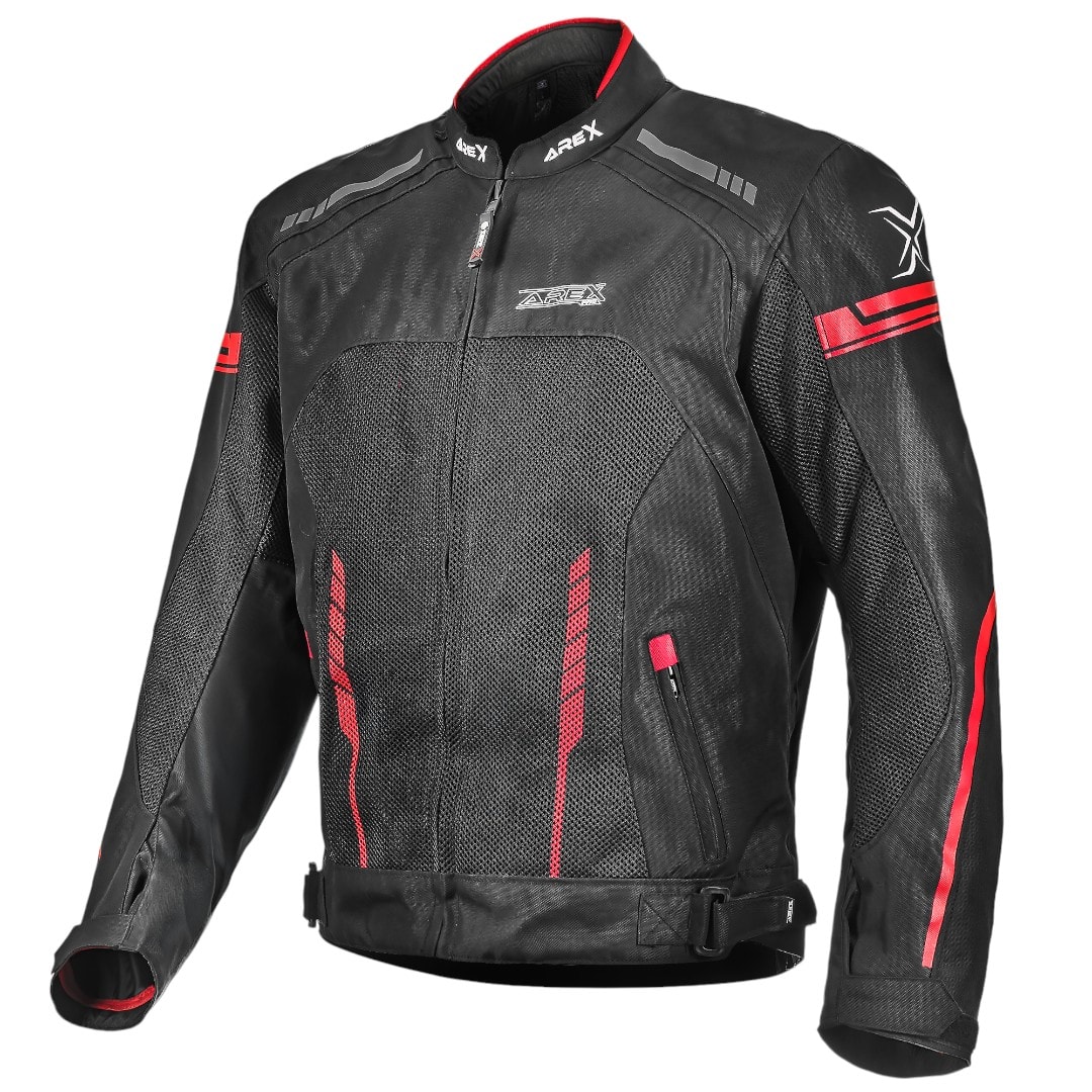 CHAQUETA AREX MR-1127 AERO NEGRO ROJO
