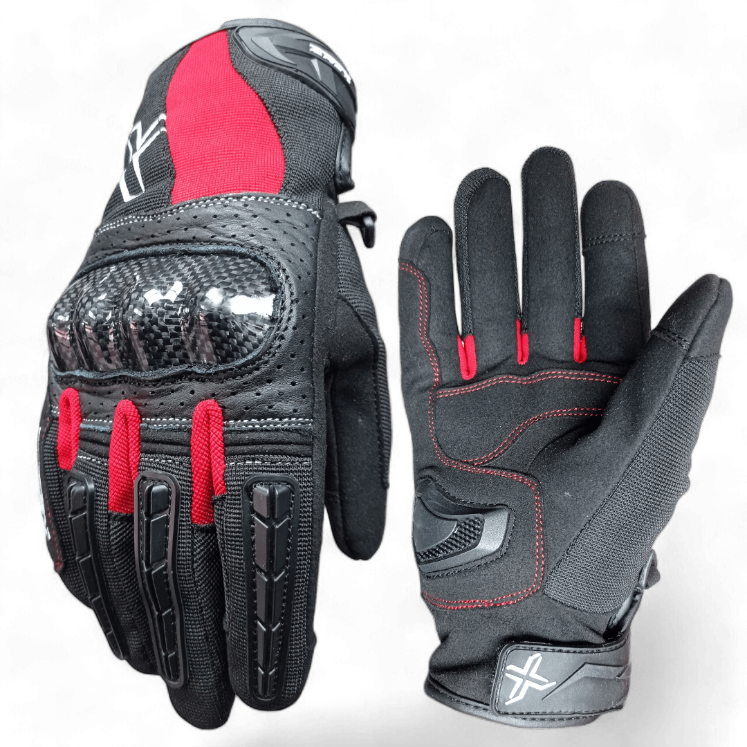 GUANTE AREX MR-1157 ENNIO NEGRO ROJO