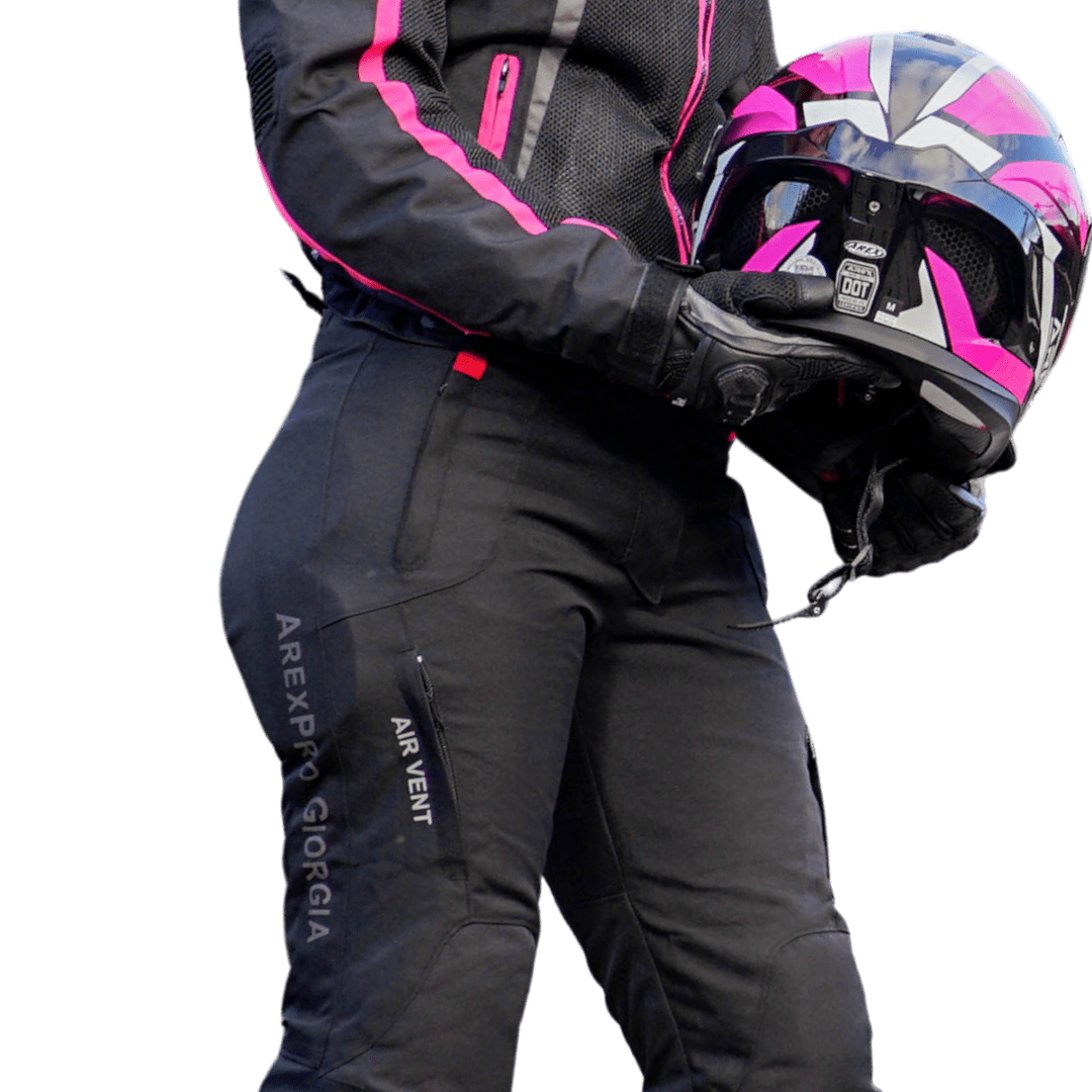 PANTALON AREX MR-1177 GIORGIA NEGRO ROJO