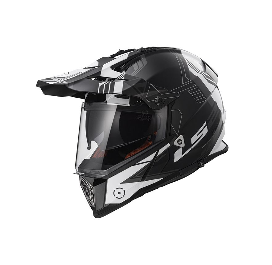 CASCO LS2 MX 436 PIONEER TRIGGER NEGRO BLANCO