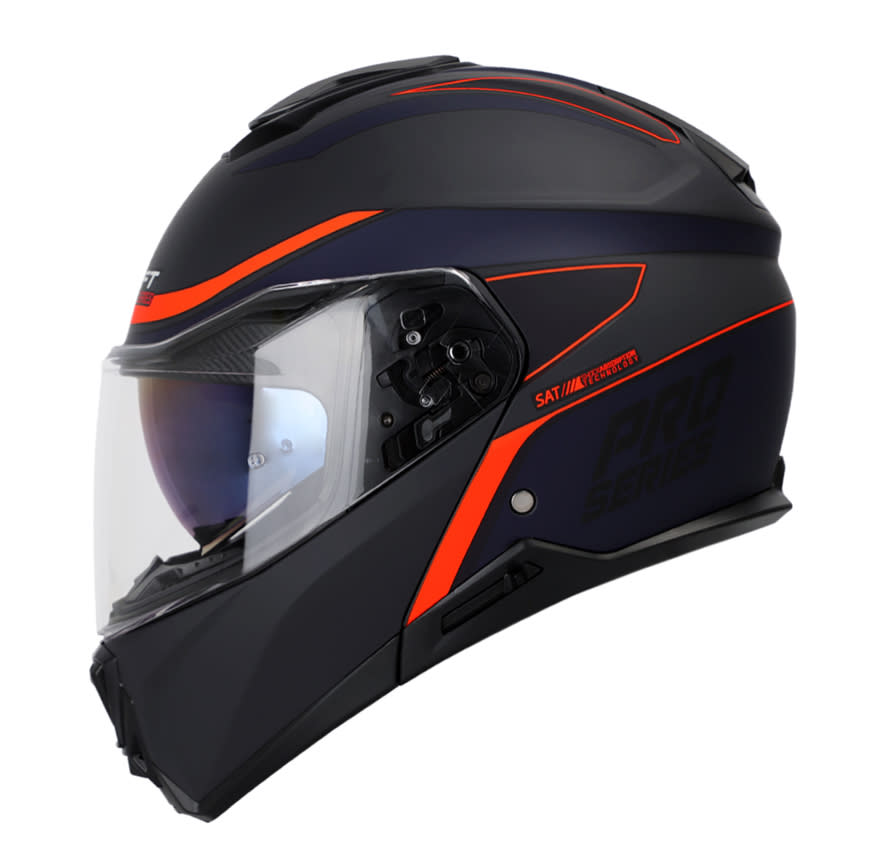 CASCO SHAFT PRO 4100DV LEGEND NEGRO AZUL NARANJO