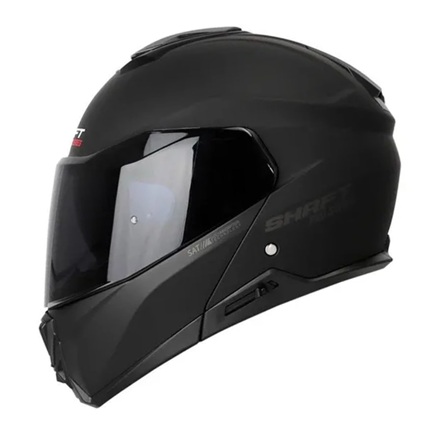 CASCO SHAFT PRO 4100DV SOLID NEGRO MATE SMOKE VISOR