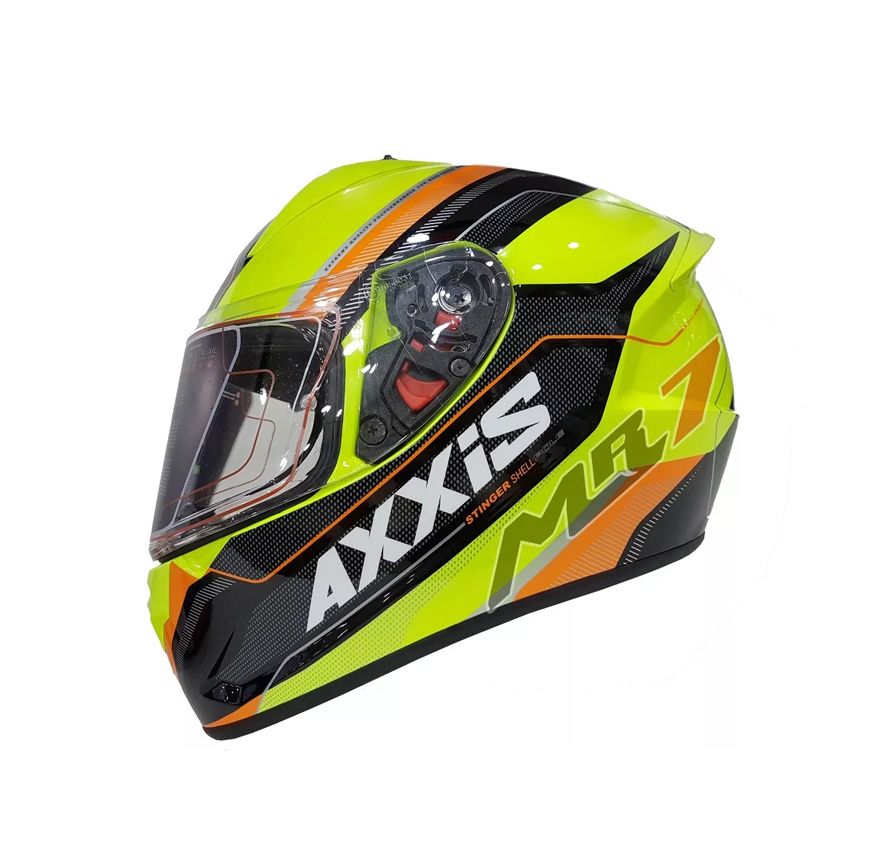 CASCO AXXIS POLE AMARILLO NARANJO FLUOR