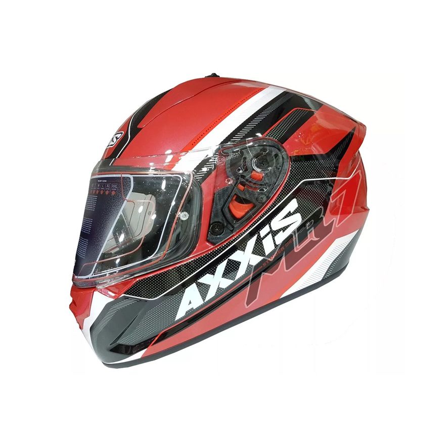CASCO AXXIS STINGER POLE ROJO NEGRO