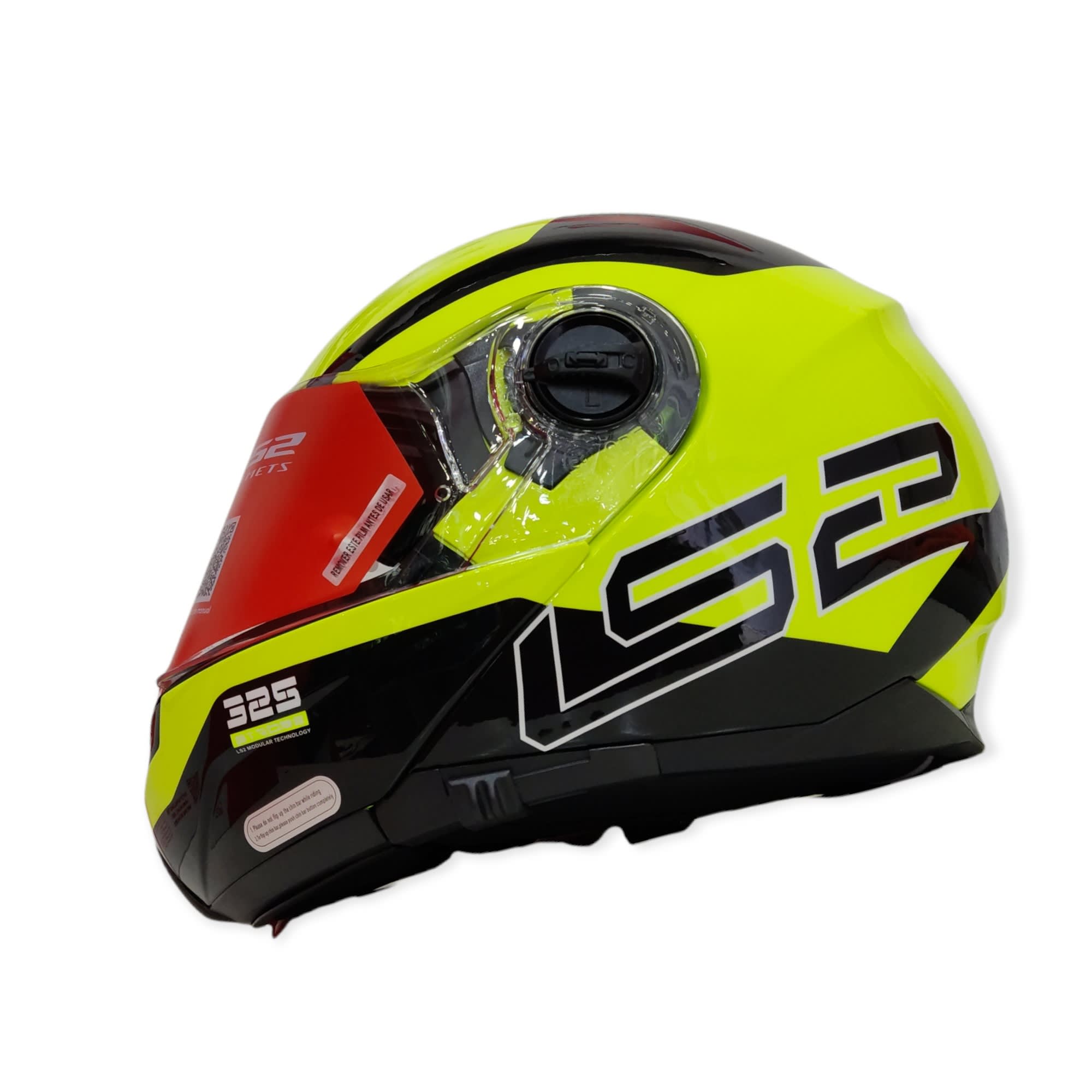 CASCO LS2 FF 325 STROBE CIVIK NEGRO AMARILLO