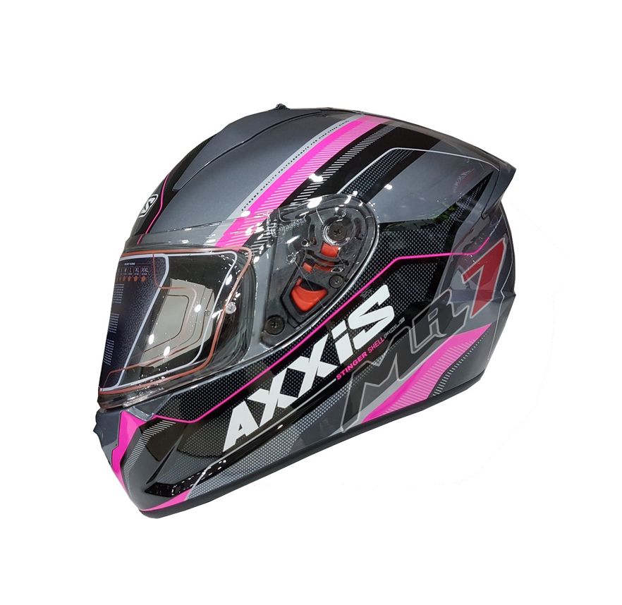 CASCO AXXIS STINGER POLE NEGRO FUCSIA