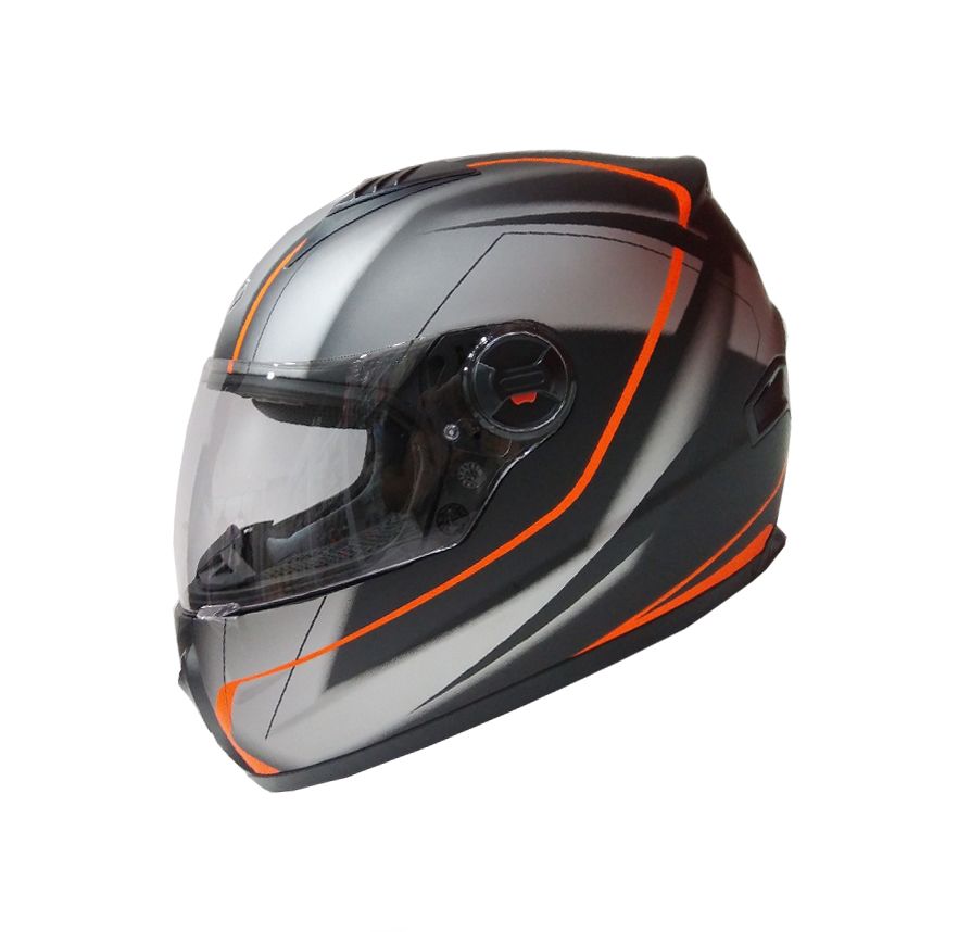 CASCO AREX MR 807 MS NEGRO FLUO ROJO