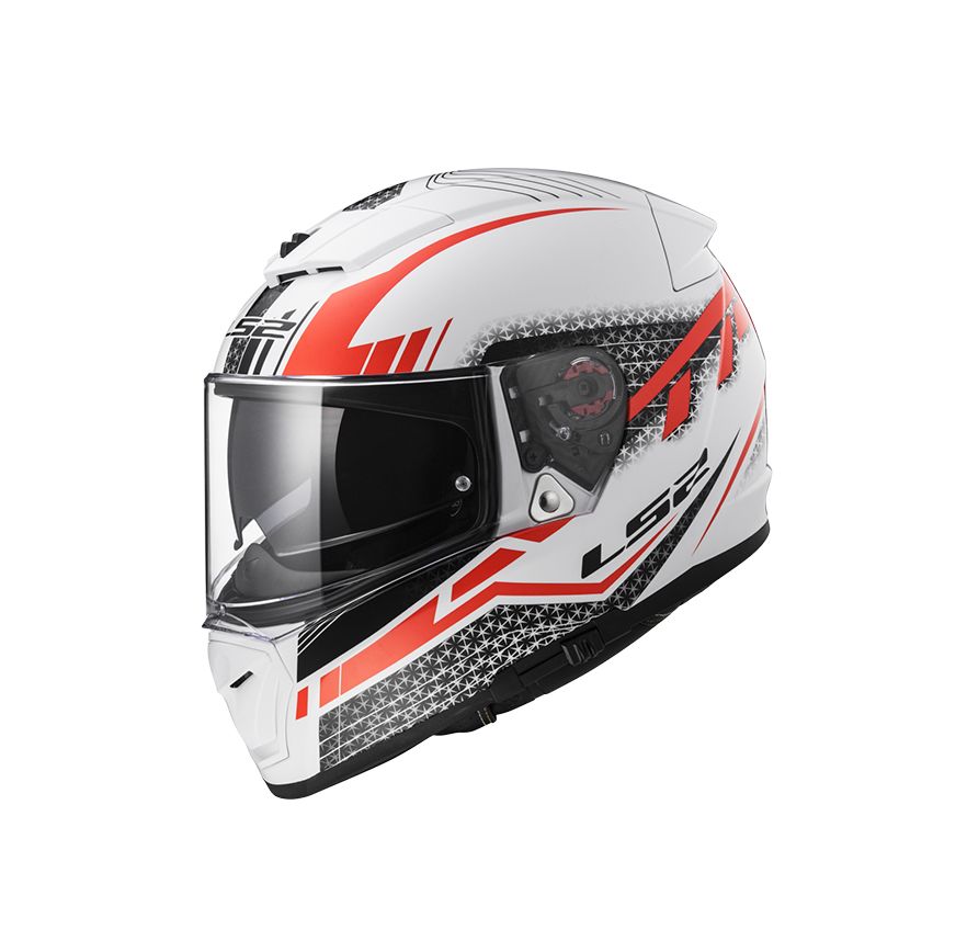 CASCO LS2 FF 390 BREAKER SPLIT BLANCO ROJO